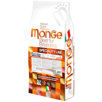 Корм сухий Monge Monoprotein з качкою, рисом та картоплею для собак всіх порід 15кг - купити, ціни на MasterZoo - фото 1