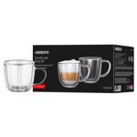 Ardesto Glass Cups Set with Handles 450ml 2pcs