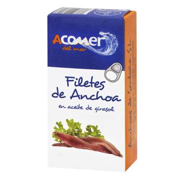 Acomer del Mar In Sunflower Oil Anchovies 45g - buy, prices for - photo 1