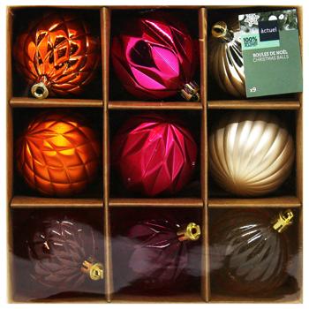 АСТ/НАБІР КУЛЬ 9ШТ 5,8СМ - купити, ціни на Auchan - фото 2