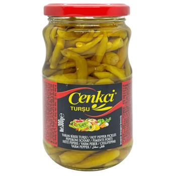 Перець Cenkci 300 г маринований гострий И800 (Туреччина) - купить, цены на КОСМОС - фото 1