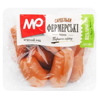 Сардельки Харківський М'ясний Ряд Фермерські варені перший сорт - купити, ціни на Auchan - фото 1