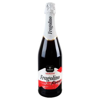 Напиток винный игристый Tairovo Fragolino Rosso красный полусладкий 6-6,9% 0,75л - купить, цены на ЕКО Маркет - фото 1