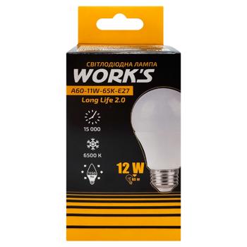 Work's Long-Life LED Lamp A60 12W 65K E27