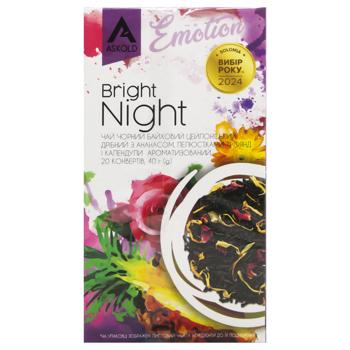 Askold Emotion Bright Night Black Tea 2g*20pcs - buy, prices for MegaMarket - photo 2