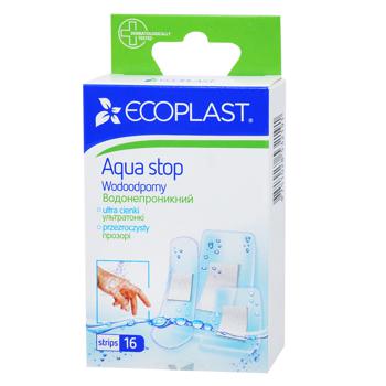 Набор пластырей Ecoplast Водонепроницаемых ультратонких медицинских 16шт - купить, цены на NOVUS - фото 1