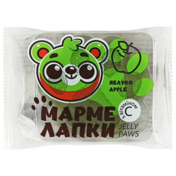Мармелад Jelly Paws Мармеладки с витамином С со вкусом яблока 40г - купить, цены на Auchan - фото 1
