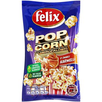 Felix Caramel Flavored Popcorn for Microwave Oven 90g