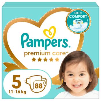 Pampers Premium Care Size 5 Diapers 11-16kg 88pcs - buy, prices for - photo 2