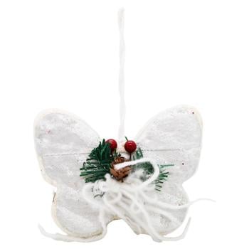 Silver Butterfly Decoration 11228S - buy, prices for MegaMarket - photo 1