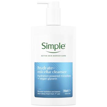 Міцелярний засіб для вмивання Simple Active Skin Barrier Care зволожуючий 240мл
