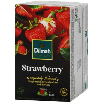 Dilmah Strawberry Black Tea 1.5g*20pcs - buy, prices for Epicentr FOOD - photo 1