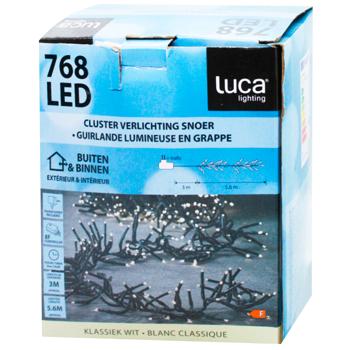 Гірлянда Luca Lighting Кластер світлодіодна 768 LED 5,6м біле світло - купити, ціни на WINETIME - фото 1