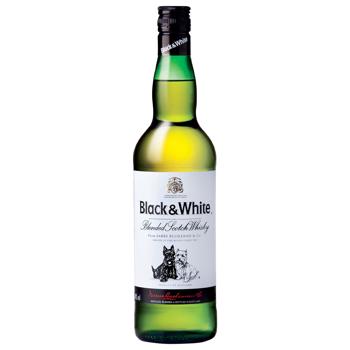 Віскі Black And White 40% 0,7л - купити, ціни на Таврія В - фото 1