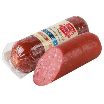 Колбаса Безлюдовский Мясокомбинат Посольская полукопченая первый сорт 220г - купить, цены на Auchan - фото 1