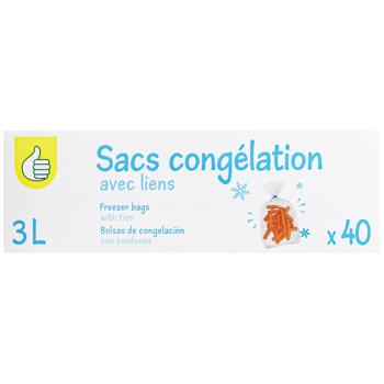 Auchan Freezer Bags 3l 40pcs - buy, prices for - photo 2