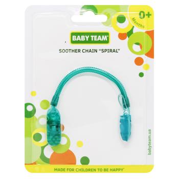 Ланцюжок для пустушки Baby Team Спіраль - купити, ціни на - фото 5