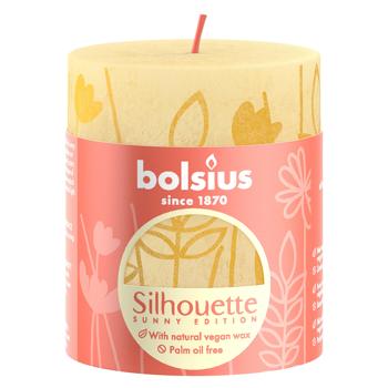 Bolsius Rustic Silhouette Yellow Meadow Candle 80x68