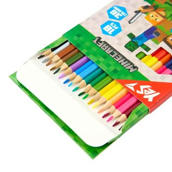 Yes Minecraft Double-sided Colored Pencils 36 Colors 18pcs - buy, prices for METRO - photo 2