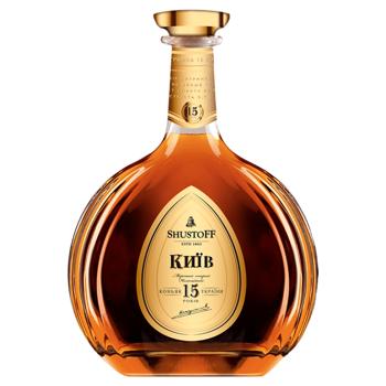 ShustoFF Kyiv Cognac 15yrs 40% 0.7l - buy, prices for COSMOS - photo 1