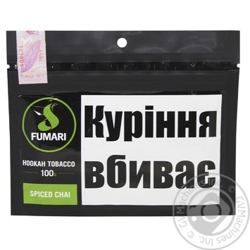 Fumari Spiced Chai Tobacco 100г - buy, prices for NOVUS - photo 1