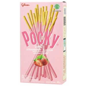 Pocky Strawberries Straws 45g - buy, prices for MegaMarket - photo 1