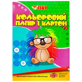 Папір Тікі + картон кольоровий 22арк - купити, ціни на МегаМаркет - фото 3