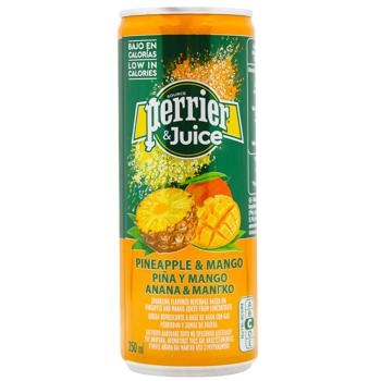 Perrier Sparkling Water with Pineapple-Mango Juice 250ml