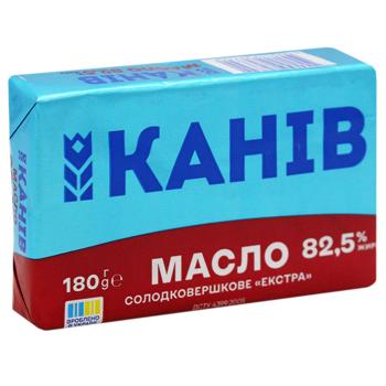 Масло Канев Экстра сладкосливочное 82,5% 180г - купить, цены на Чудо Маркет - фото 2