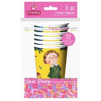 Eventa Paper Glasses 6pc*250ml - buy, prices for MegaMarket - photo 3