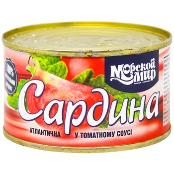 Morskoj Mir Sardine Atlantic fried in tomato sauce 240g - buy, prices for METRO - photo 1