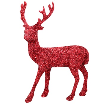 Deer Figure Red 31cm