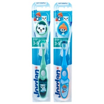 Jordan Step by step Children's Soft Toothbrush 3-5 years - buy, prices for ULTRAMARKET - photo 1