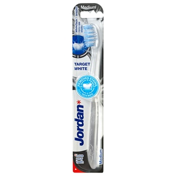 Jordan Target White Medium Toothbrush - buy, prices for ULTRAMARKET - photo 1