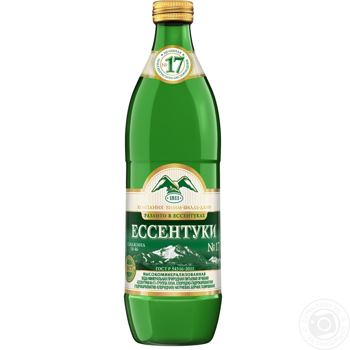 

Вода Ессентуки №17 сильногазированная 540мл