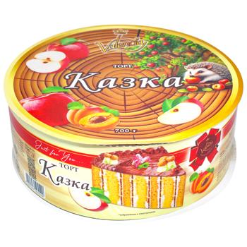 Торт Валєнсія 700 г Казка - купити, ціни на КОСМОС - фото 1