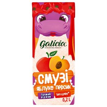 Galicia Apple-Peach smoothie 200ml - buy, prices for Auchan - photo 3