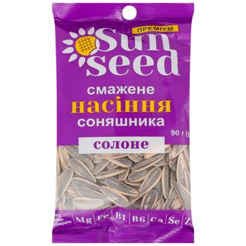 Насіння соняшника Sun Seed Преміум смажене солоне 90г - купити, ціни на Чудо Маркет - фото 1