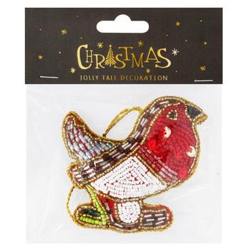Украшение елочное Koopman из бисера в ассортименте - купить, цены на - фото 4