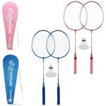 Extreme Motion 2 Rackets 65cm and Shuttlecock in Case Badminton Set in assortment
