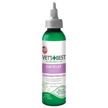 Очищуючий засіб для вух Vet's Best Ear Relief Wash 118мл - купити, ціни на MasterZoo - фото 1