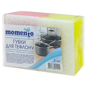 Momento Kitchen Sponges for Teflon 2pcs - buy, prices for Chudo Market - photo 1