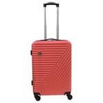 Airport Red Suitcase 4 Wheels 60l