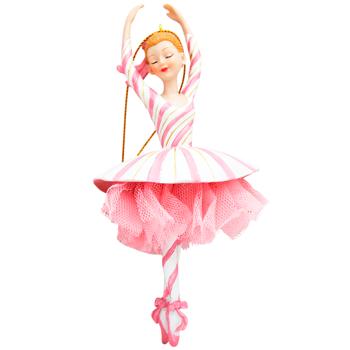 Декоративна підвісна фігурка Карамельна Балерина 16.2см колір рожевий 208-309 BONADI 1 шт - купити, ціни на WINETIME - фото 1