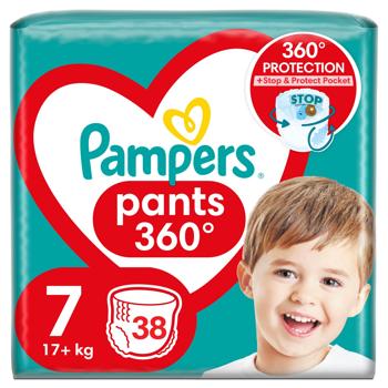 Подгузники-трусики Pampers Pants размер 7 17+кг 38шт - купить, цены на МегаМаркет - фото 2