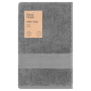 Ardesto SuperSoft Gray Terry Towel 70*140cm - buy, prices for MegaMarket - photo 1