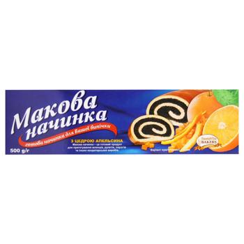 Начинка SantaVita Bakers маковая с цедрой апельсина 500г - купить, цены на - фото 2