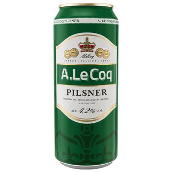 Пиво A.Le Coq Pilsner світле 4,2% 0,5л - купити, ціни на Епіцентр FOOD - фото 1