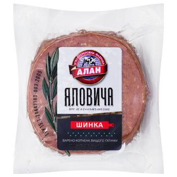 Alan Beef Boiled-smoked Ham Hight Grade Weight - buy, prices for Auchan - photo 2