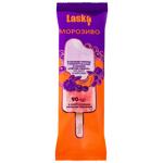 Laska Peach-Blackberry Ice Cream with Blueberry Flavor 90g